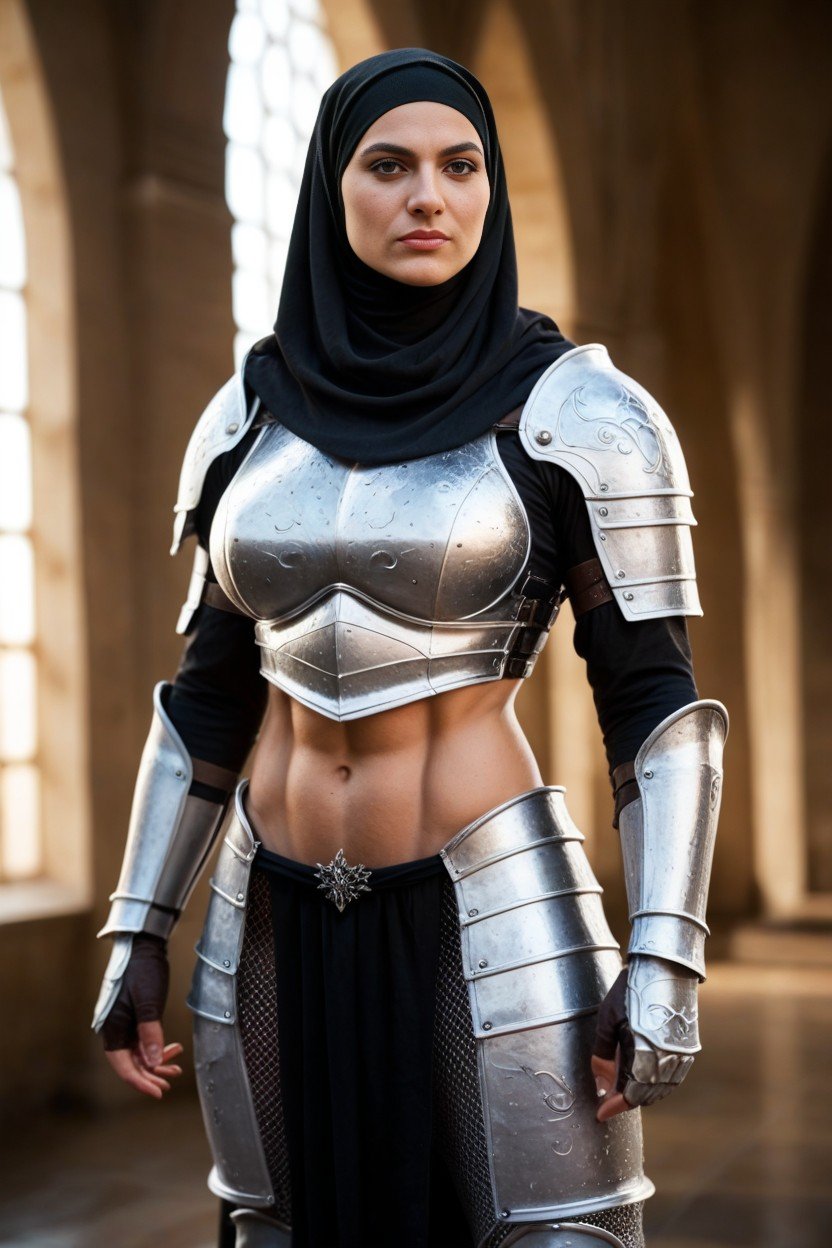 Musclé, Thick Gi Frame, Knight ArmorPorno IA transsexuelle