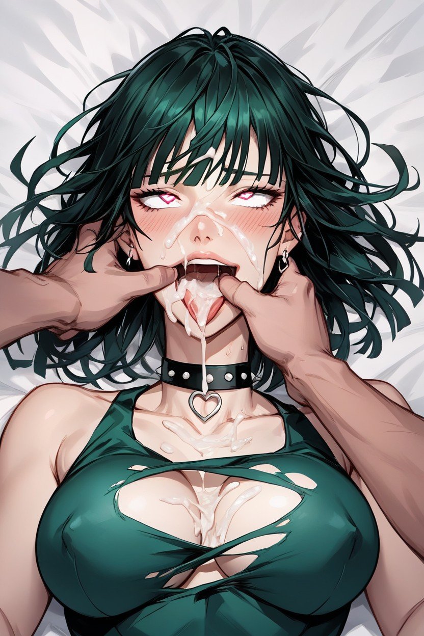 Fingers In Mouth, Smiling Ahegao, Cum On FaceAI 포르노