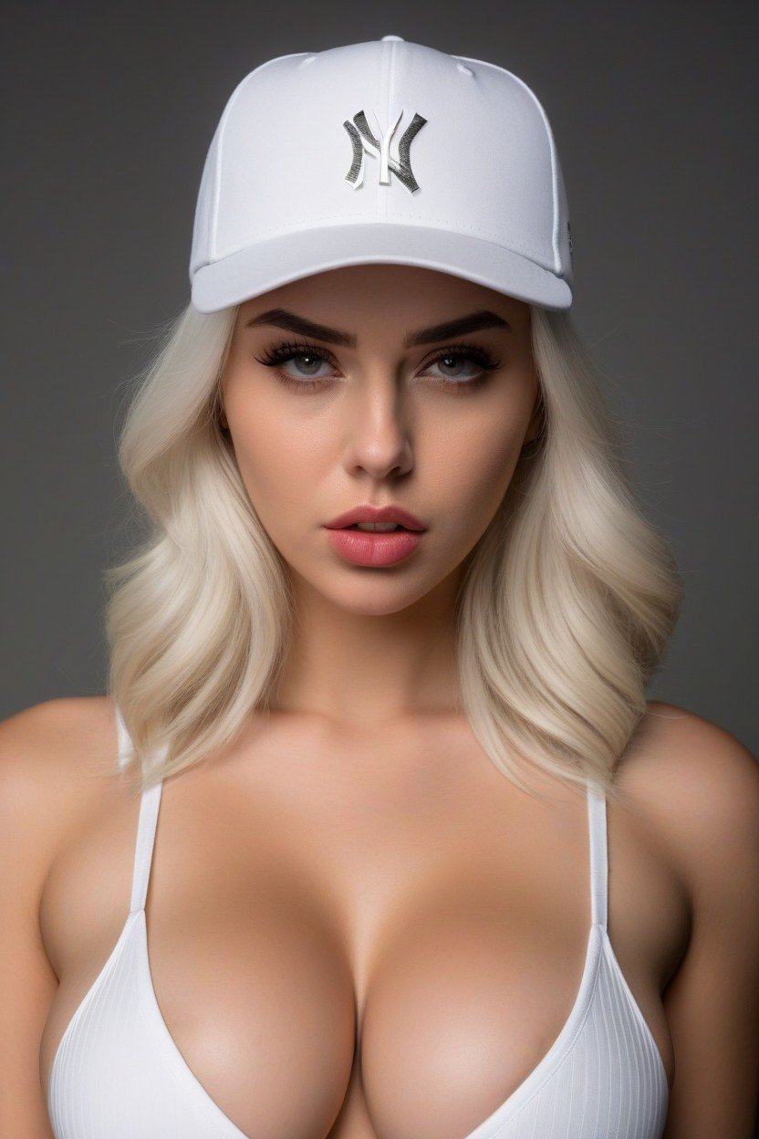 Casquette, Cheveux Blancs, 18Porno IA