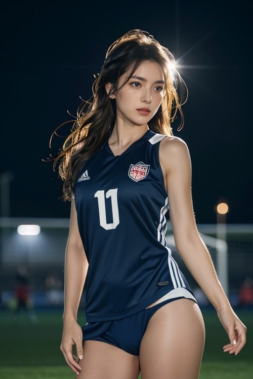 Medium Length, Bottom Up (upskirt), Football (soccer) Player AI Porn