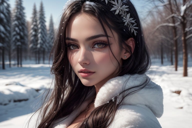 Потрясающе Милая Девушка Трахается С Толстяком По Собачьи, Model, Snowing AI Porn