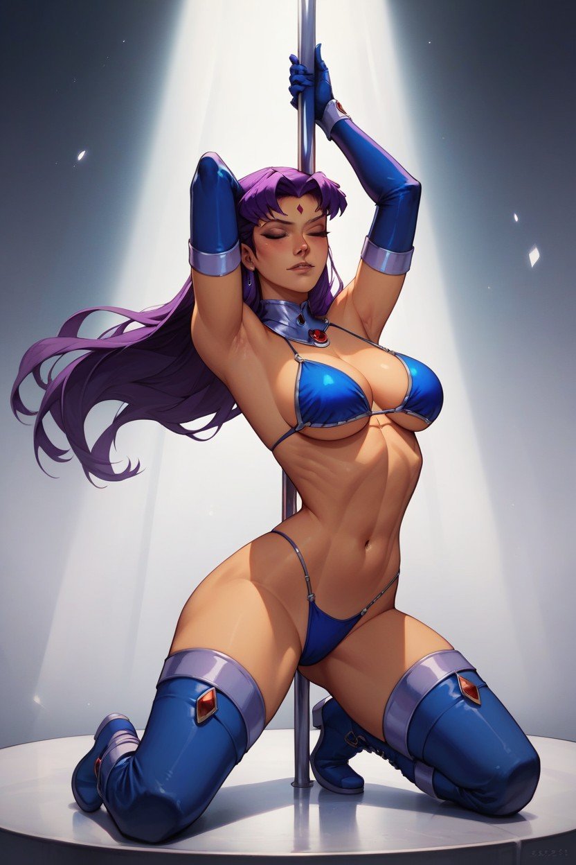 Blackfire From Titans, 18, Blue Bikini AI Gay Porn