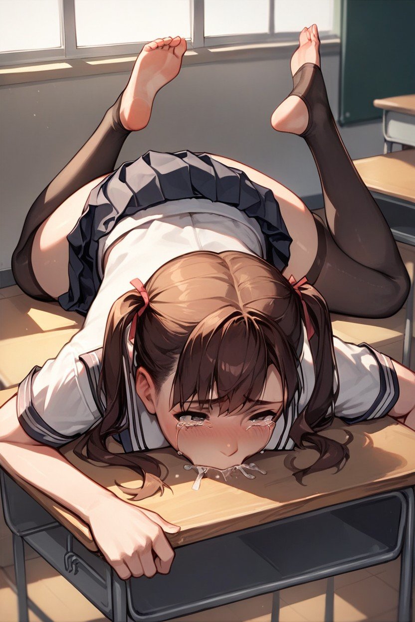 Legs Up, Lying On Stomach, PigtailsAI黃片