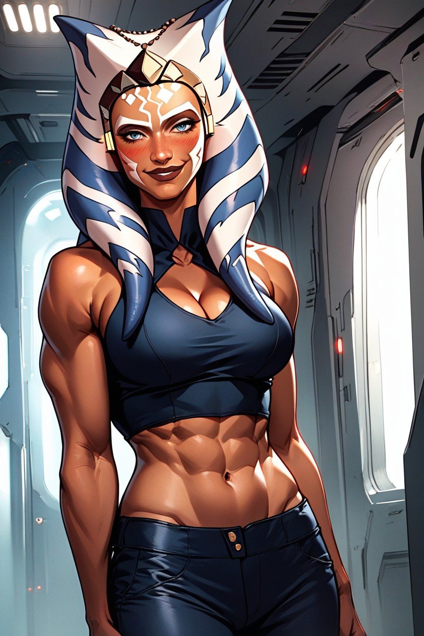 Midriff, 傻笑, Ahsoka Tano Is MuscularAI黃片