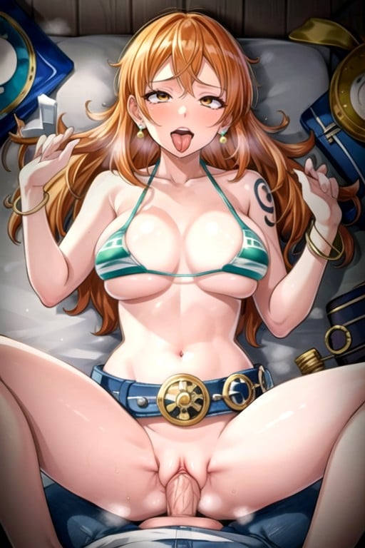 Nu, Missionnaire, Nami (one Piece)Porno IA Hentai