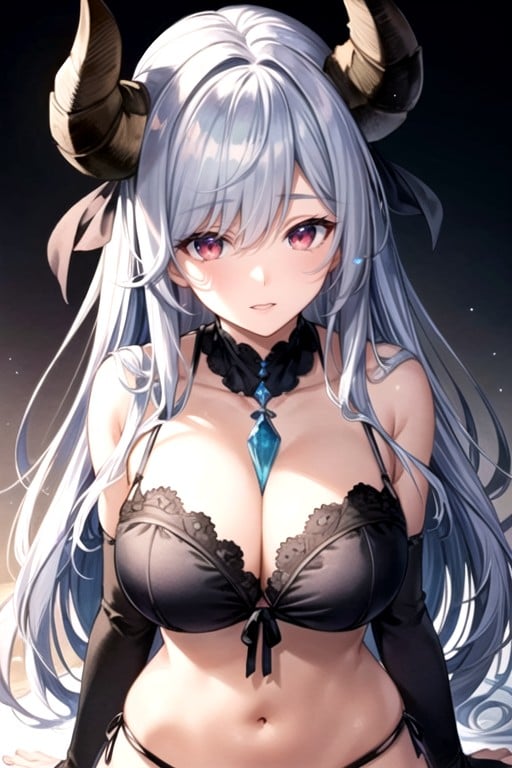 Tops Color Wirte, Red Eyes, Azusa From Granblue Fantasy AI Porn