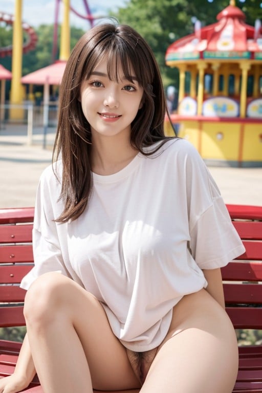 陰毛, 18, オーバーサイズtシャツAIポルノ