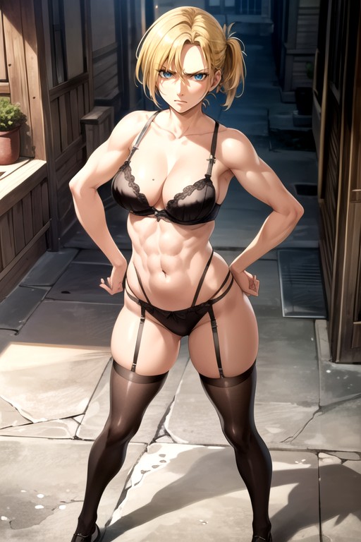 Annie Leonhart (attack On Titan), Enojada, Ombligo Al DescubiertoPorno AI