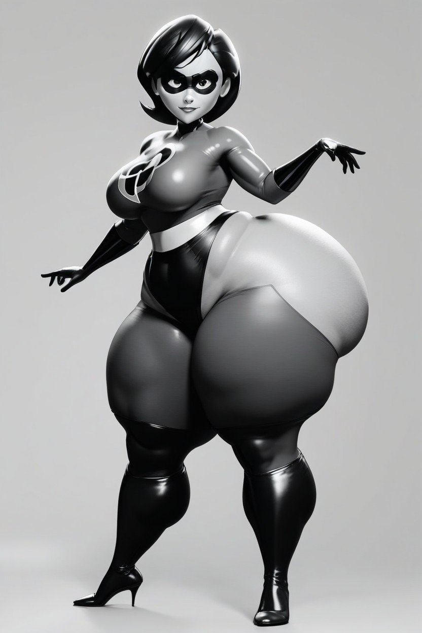 Ft Tall, Model, Extra Thick Elastigirl AI Porn