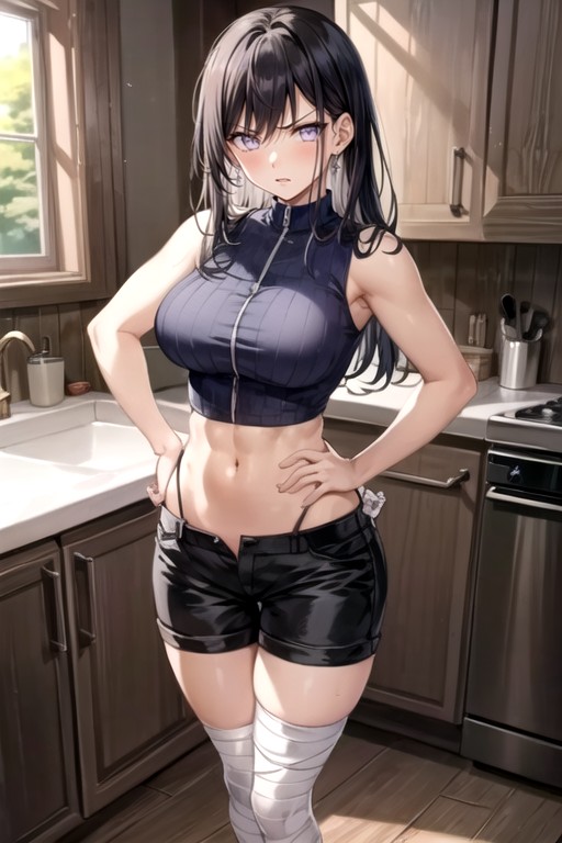 Full Body, Oiled Skin, Hyuuga Hinata (naruto) Shemale AI Porn