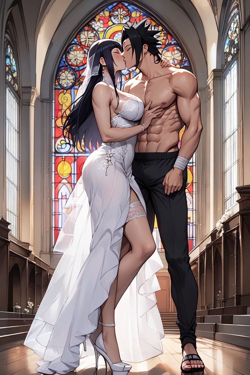 Standing, Fit, Church AI Porn