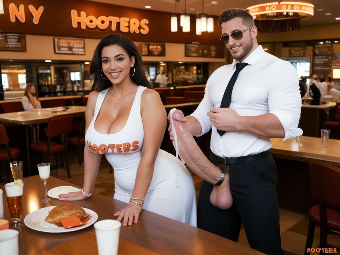 Waiter, Giant Load Of Cum, Cum All Over TablePorno IA