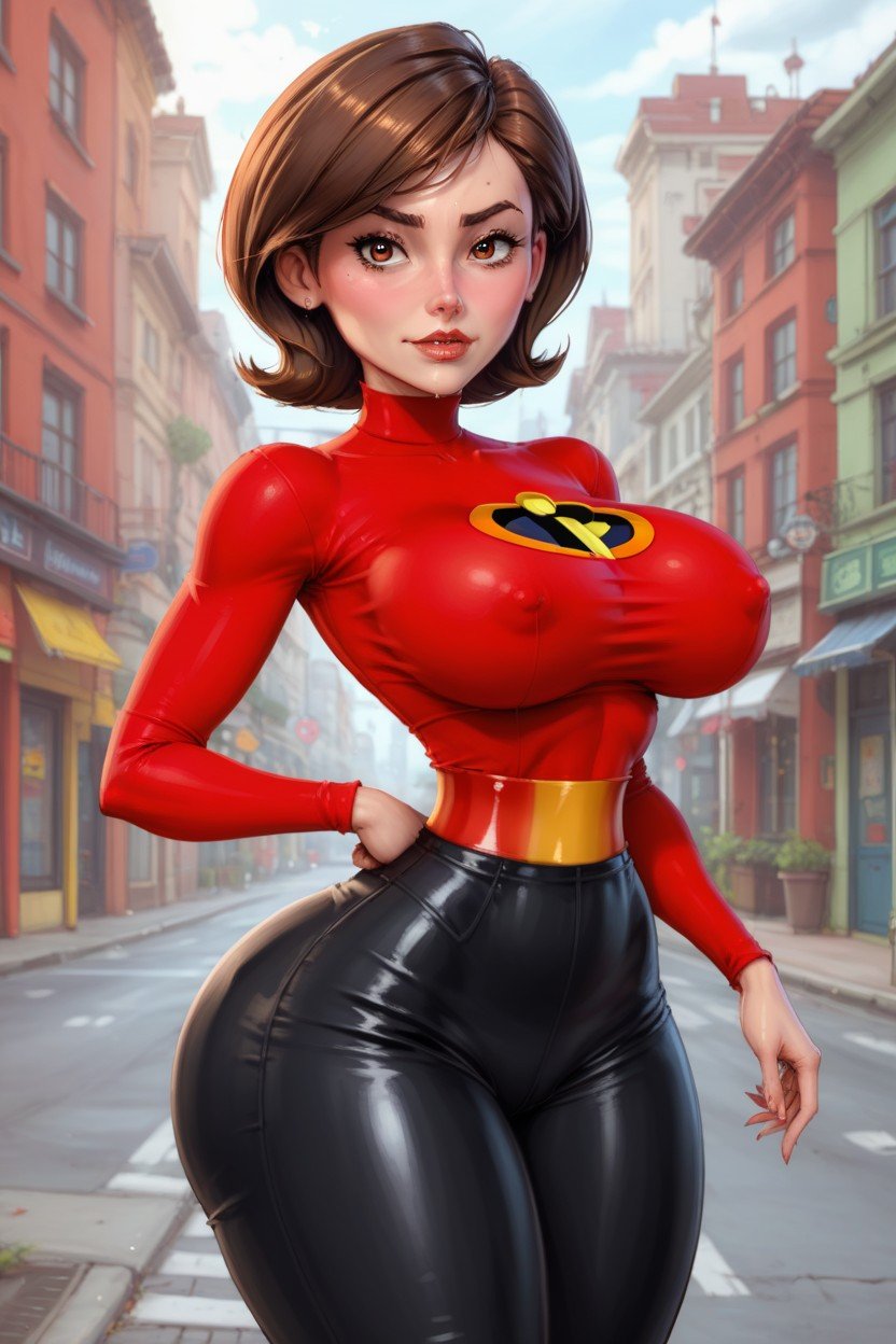 Elastigirl, Character Helen Parr From The Incredible, Narrow WaistPorno AI