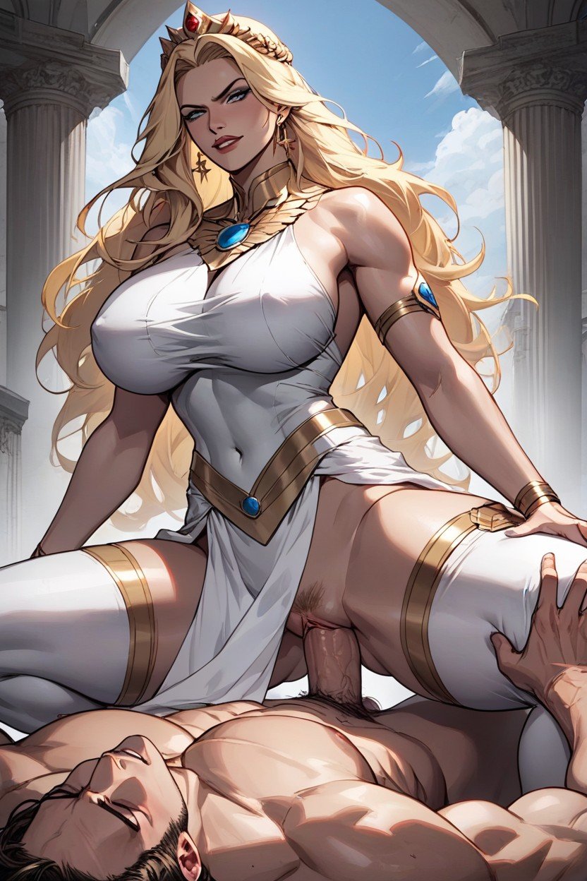 Greek Goddess Clothes, Dominating, Roughly FuckingファーリーAIポルノ