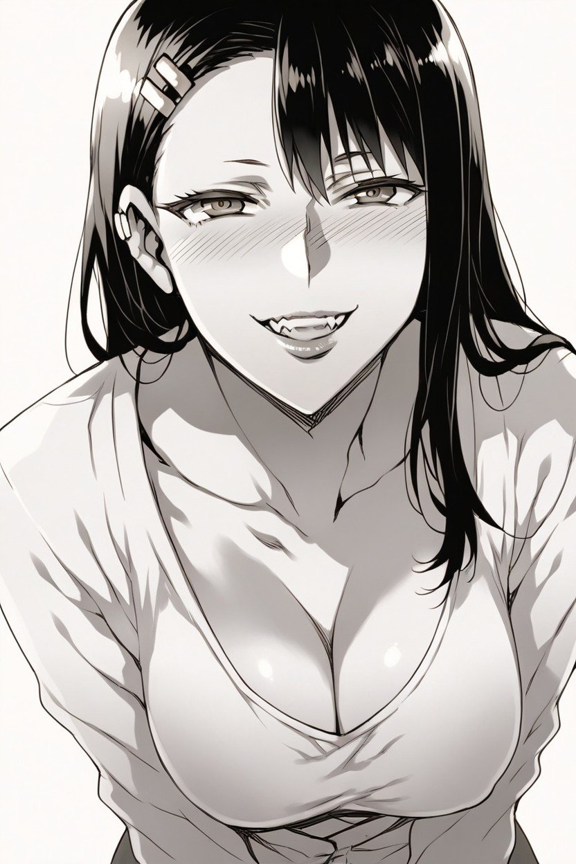 Mizuryu_kei Artsyle, Nagatoro, Completly White BackgroundPorno AI Hentai