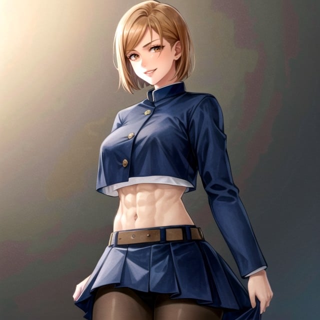 Abdominal Muscles, Kugisaki Nobara (jujutsu Kaisen), Six PackPorno AI