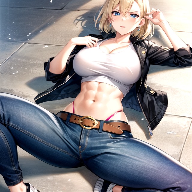 Pantalon De Yoga, Android 18 (dragon Ball Z), En ColèrePorno IA Hentai