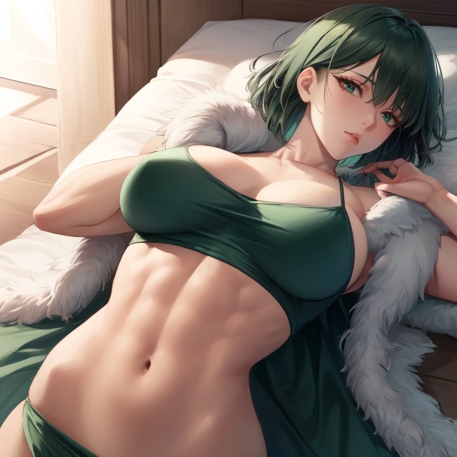 Poitrine Arrondie, Nombril Exposé, Fubuki (one Punch Man)Porno IA Hentai