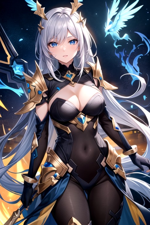 Valkyrie From Raid Shadow Legends, Cruetraxa From Raid Shadow Legends, Alure From Raid Shadow LegendsAI 포르노