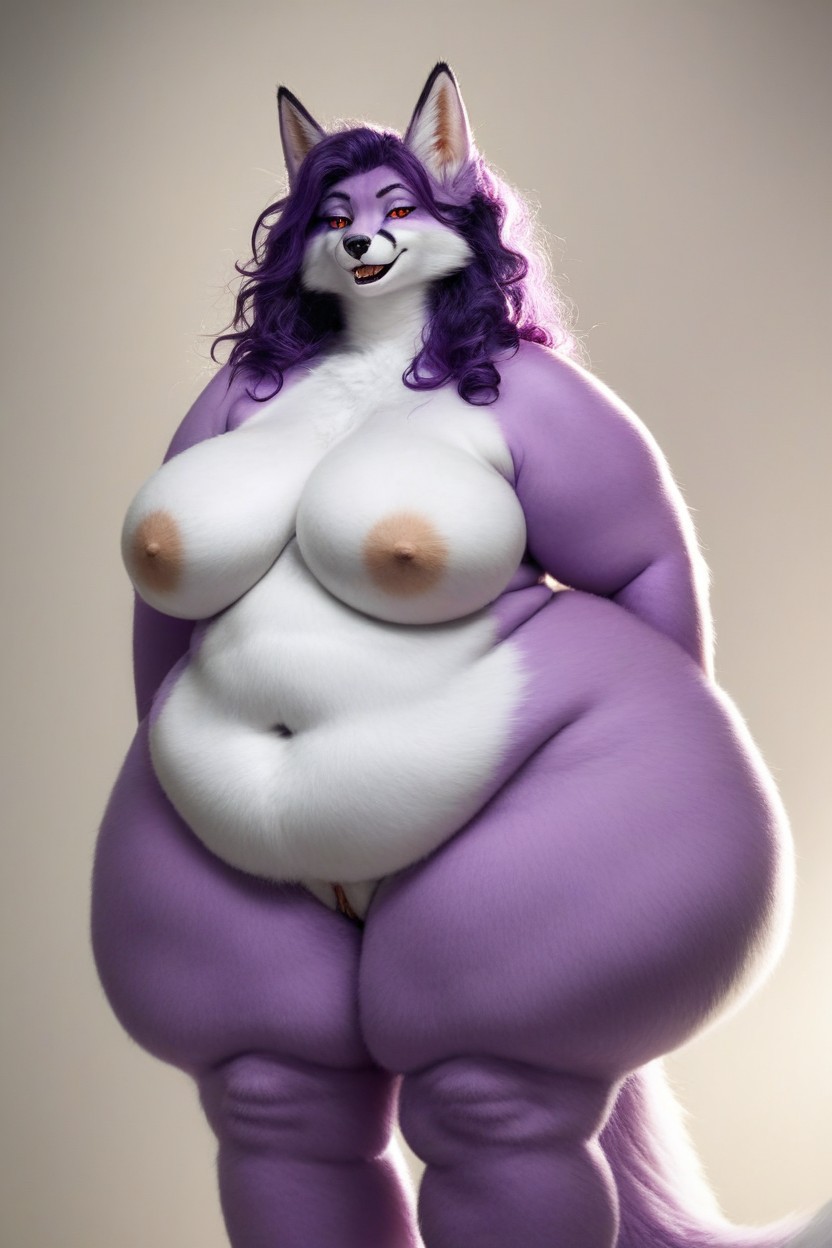 Realistic, Thick Hair, Extremely Thick Legs Furry AI Porn