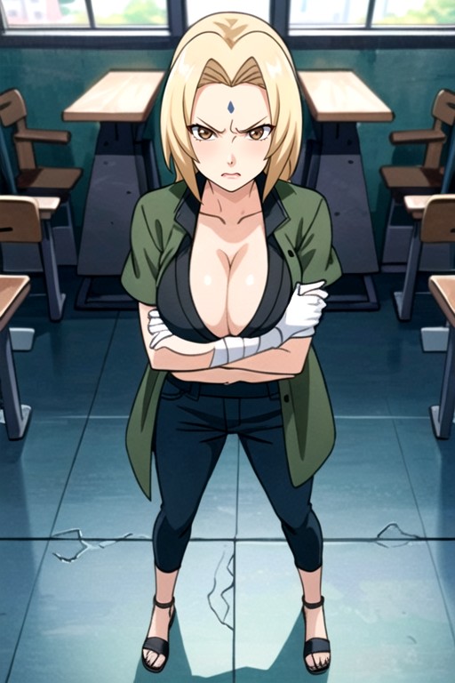 Sala De Aula, Angry, Standing Hentai IA pornografia