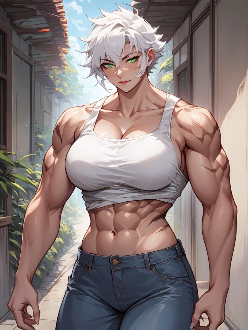 Muscular, Tomboy, NsfwAI黄片