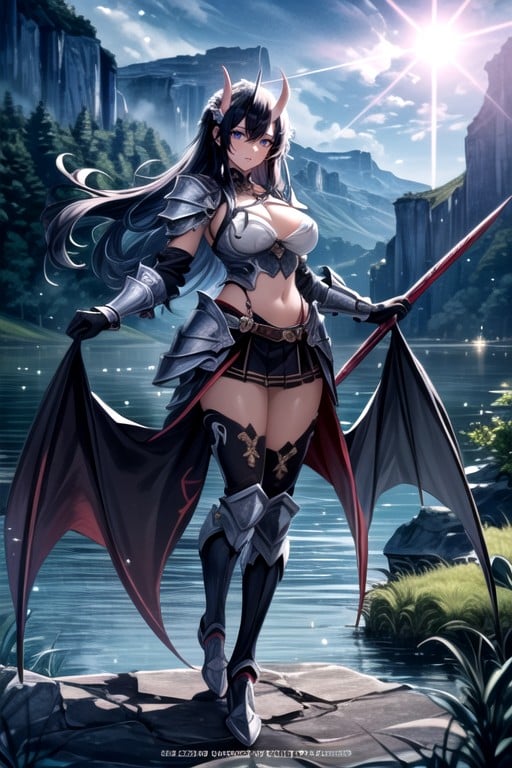 Skirt, Devil, Lake AI Porn