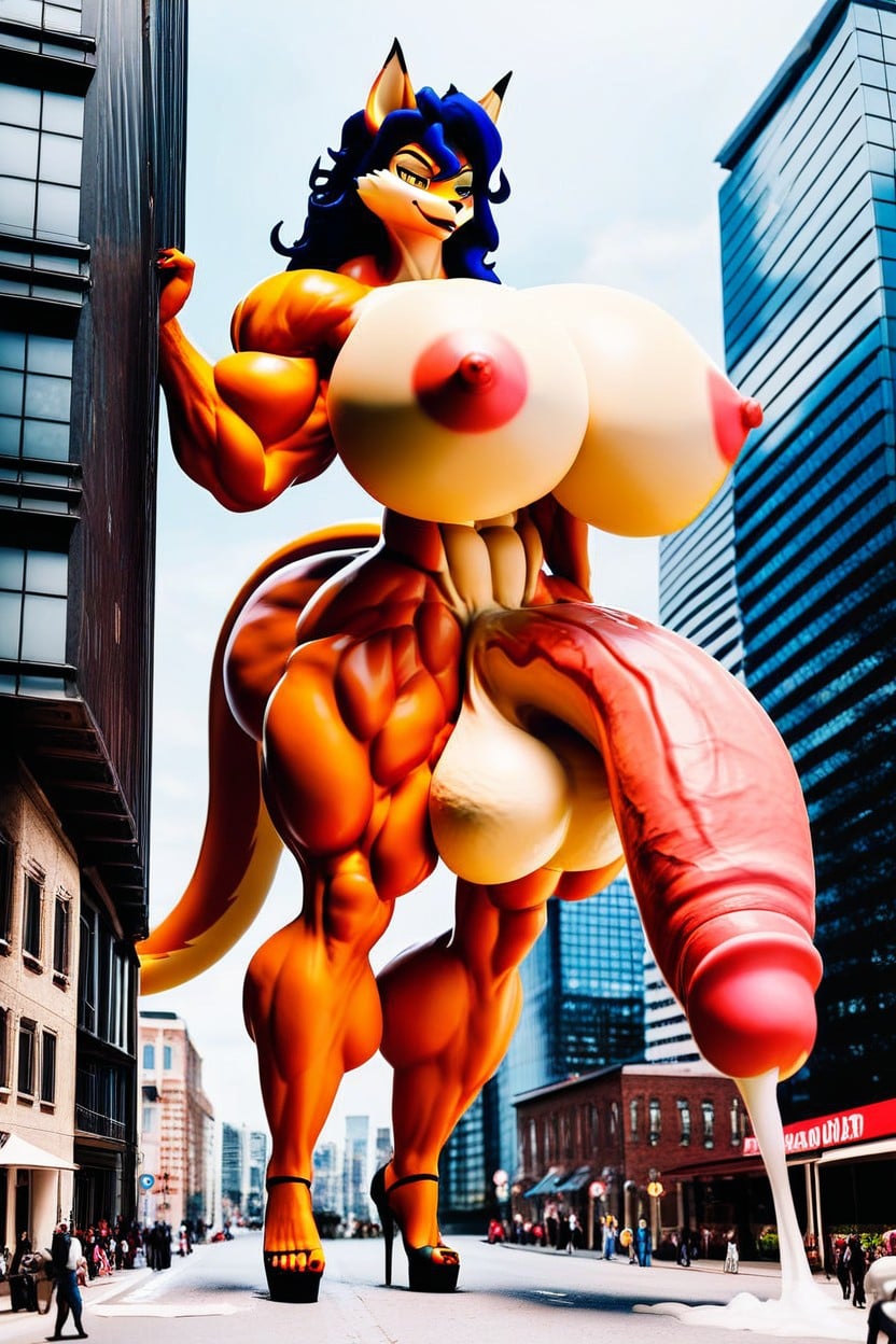 Bodybuilder, Face Detailed, Vieny Cock Furry AI Porn