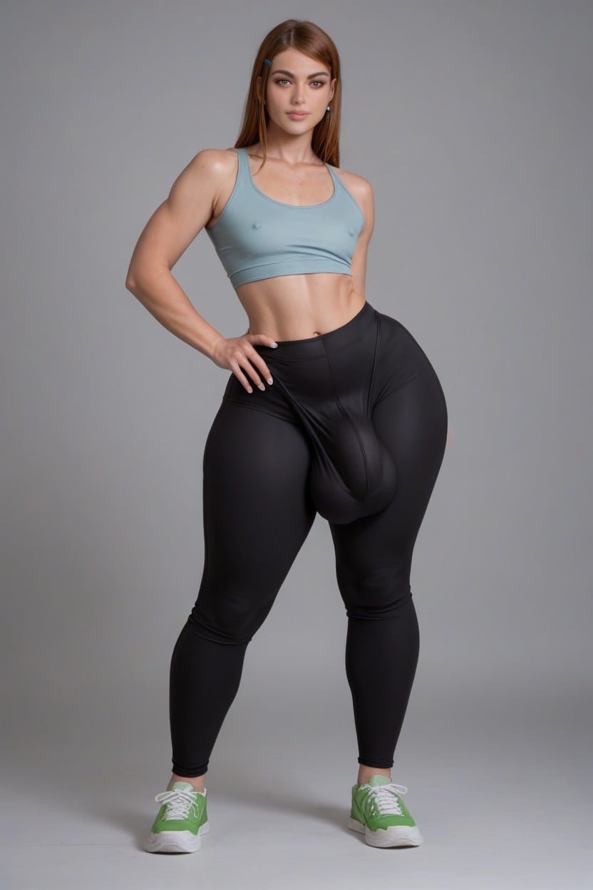 Big Cock Bulge, Man, Full Cover Entire Balls Bulge Shemale AI Porn