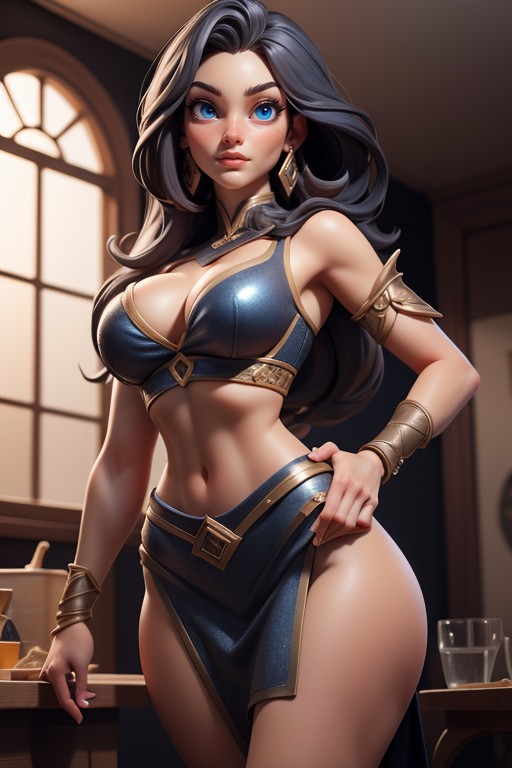 Thick Thighs, Unreal Engine, Blue EyesAI黃片