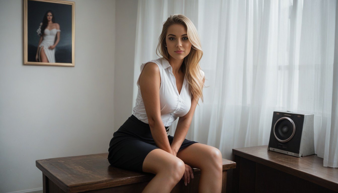 Tight Skirt, Long Legs, Most Beautiful Woman In The WorldPorno IA