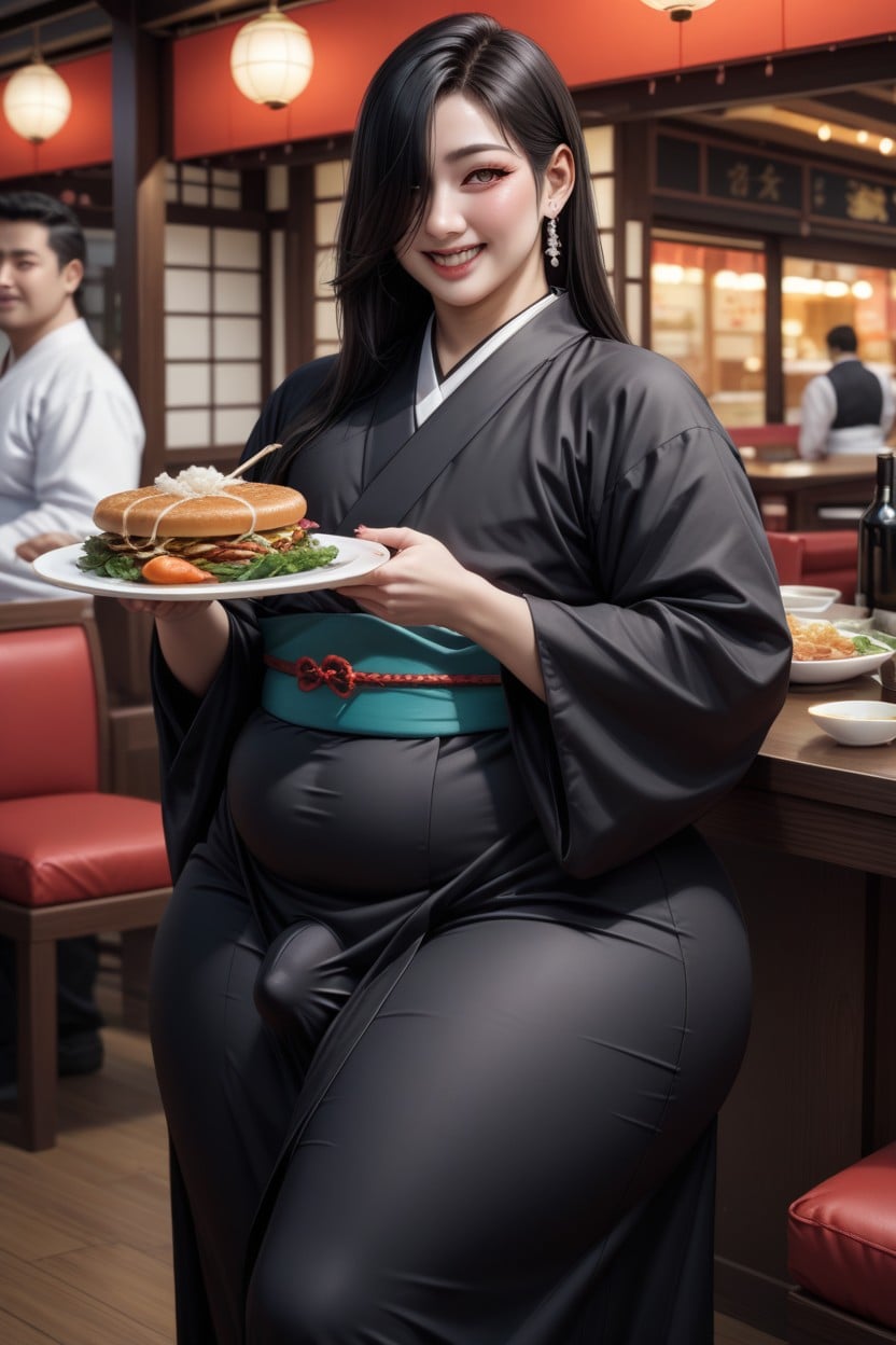 Food, Man, Chubby Belly AI Gay Porn