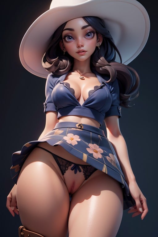 Pussy, Cowboy Boots, 상향식AI 포르노