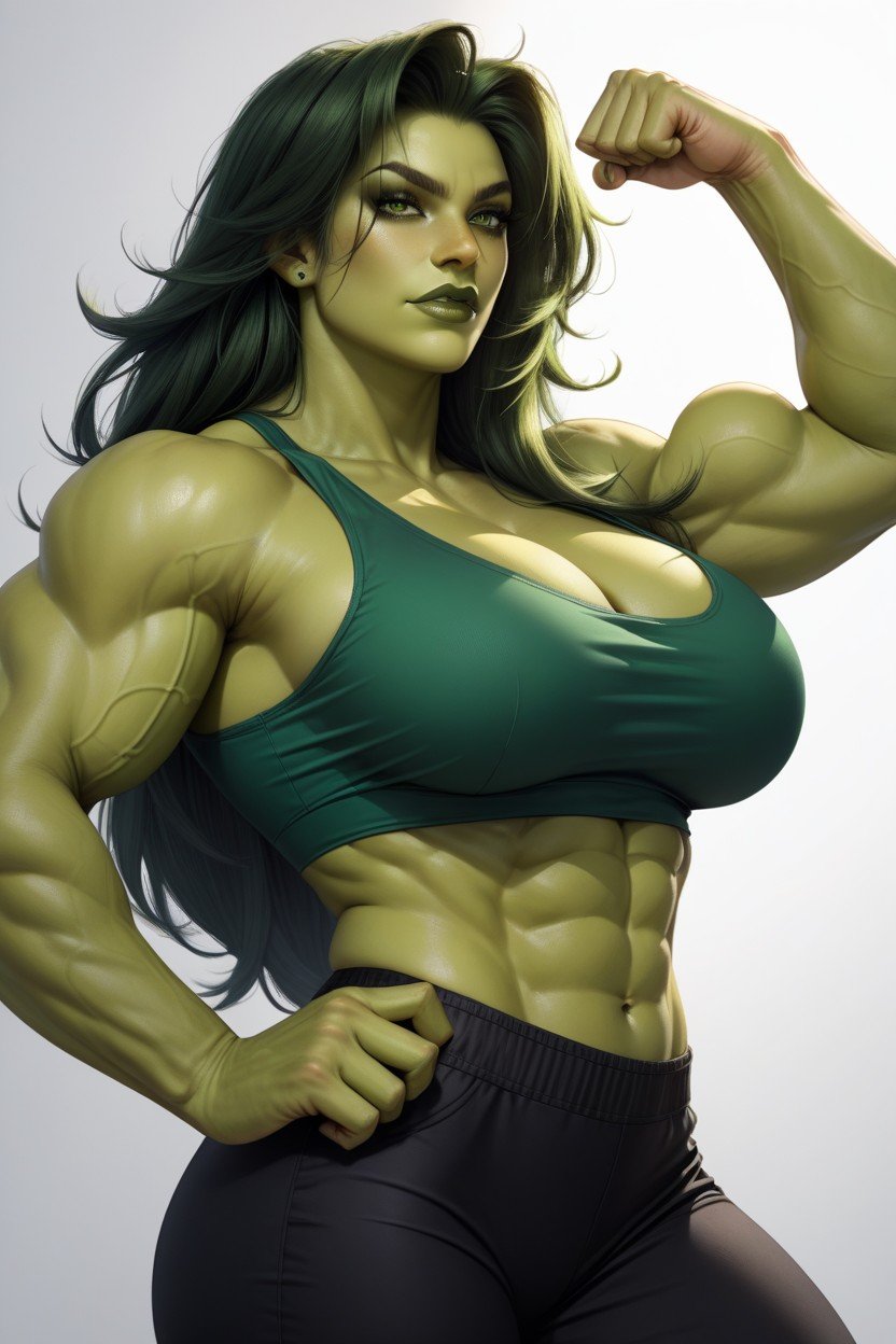 Flexing, Shehulk AI Porn