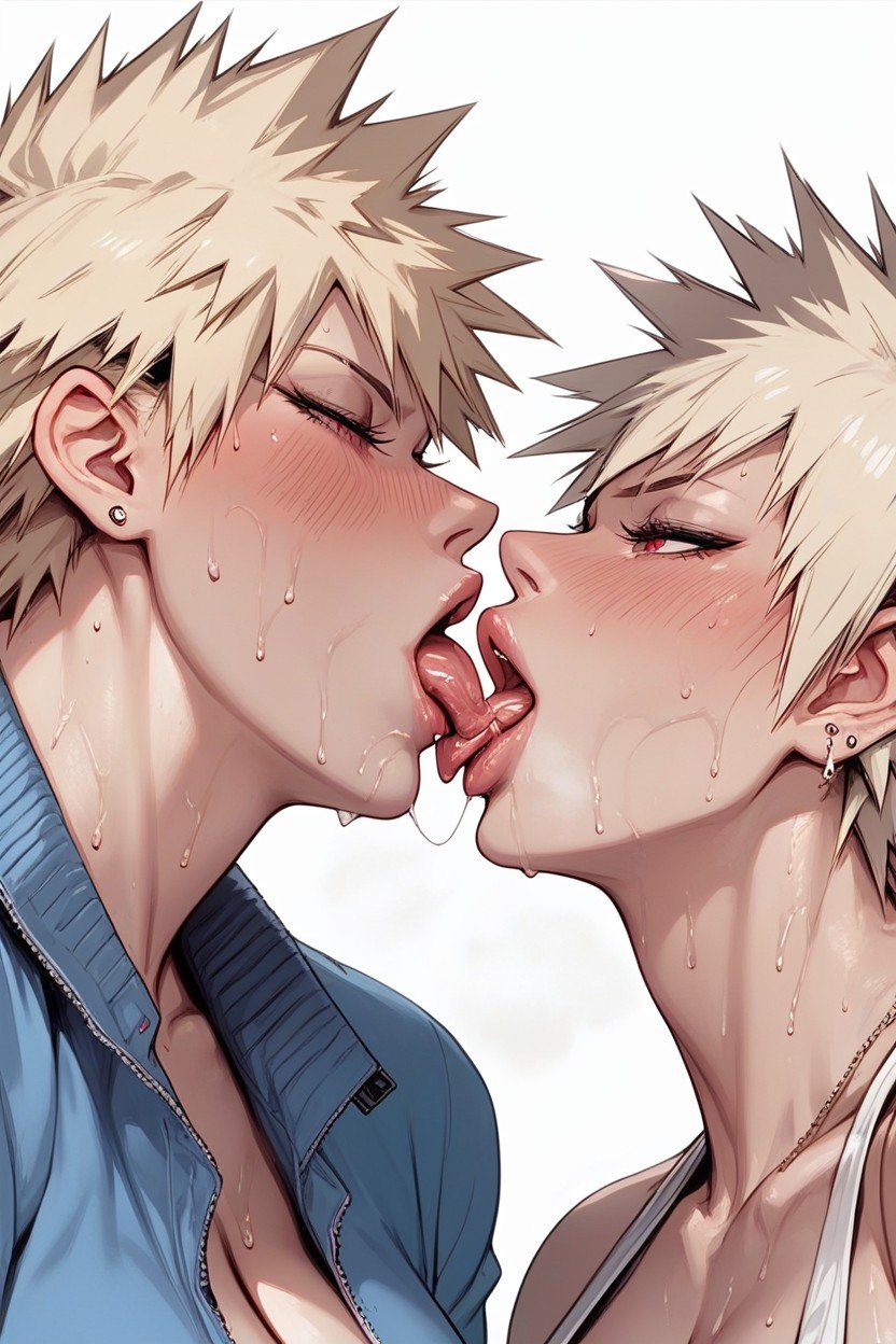 Kiss With Tongues, 半身照, SweatAI黄片