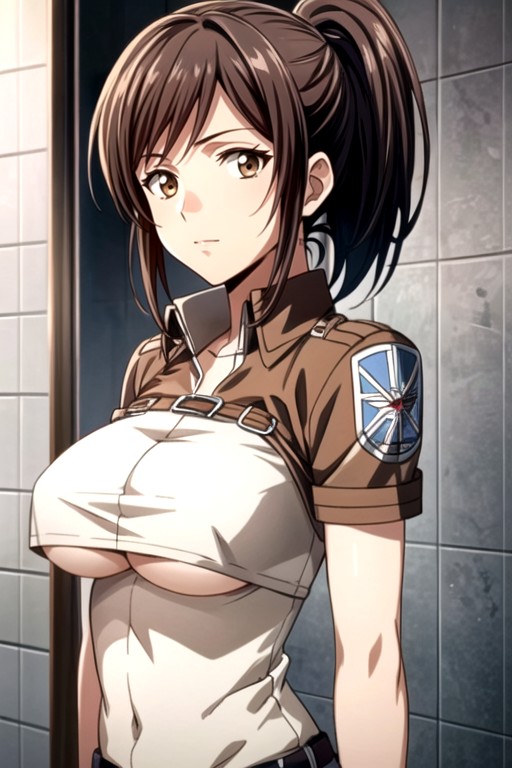 Sasha Braus (attack On Titan), Shower, Underboob AI Porn