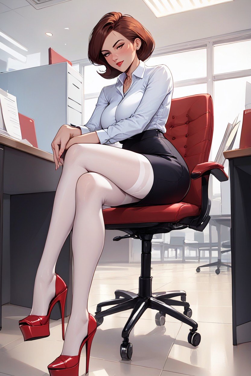 Platform High-heels, Helen Parr, High Heels Open Heels With PlatformAI 포르노