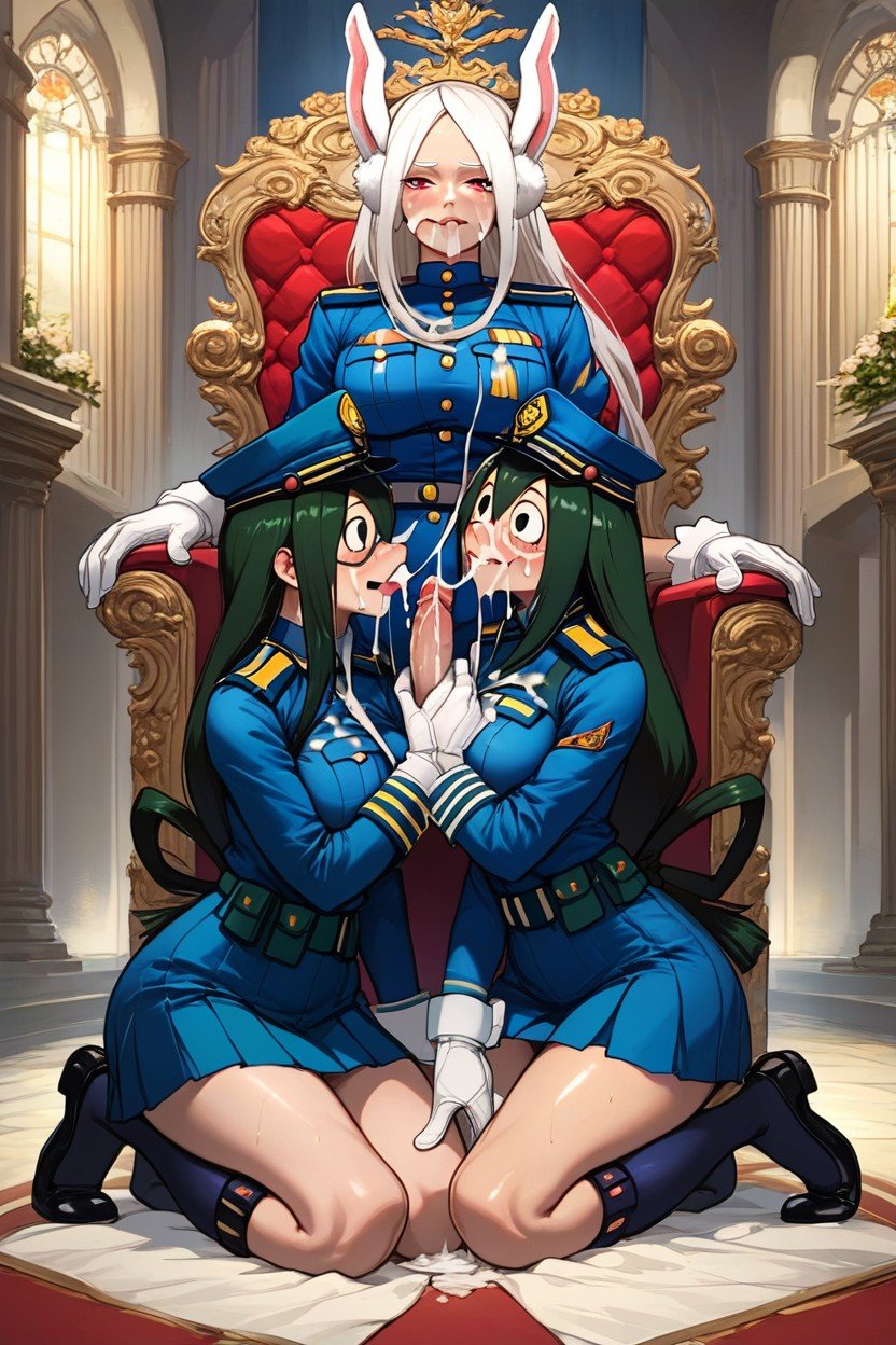 Military, Full Body, Tsuyu Asui Froppy From My Hero Academia Female AI Porn