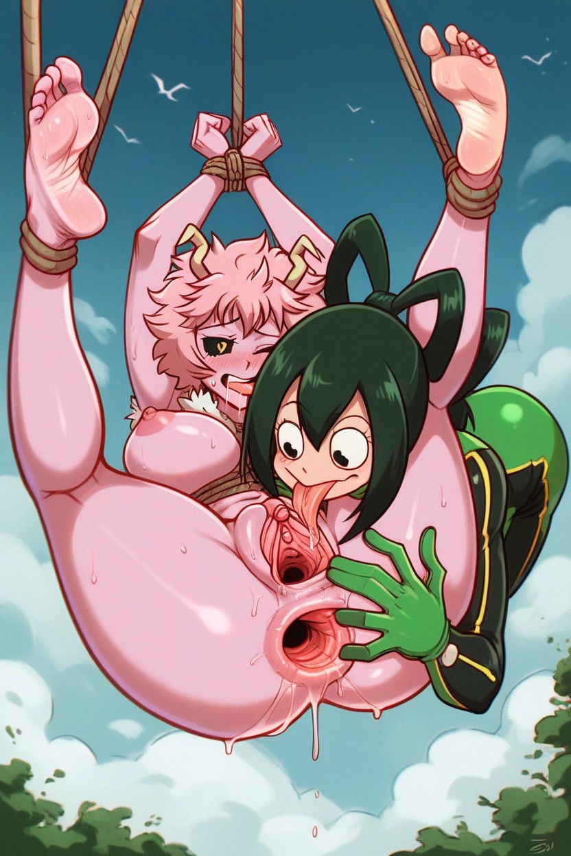 Bound Legs, Giant Cllitoris, Spread Legs Hentai AI Porn