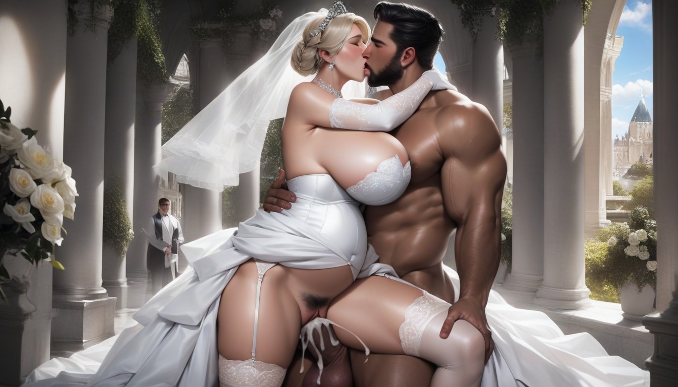 Wedding, White, Palace AI Gay Porn