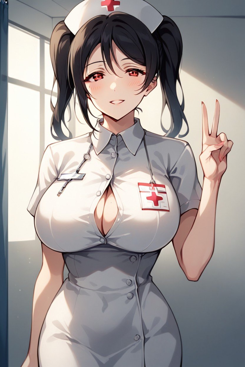 Black Hair, 苗條, Twin TailsAI黃片