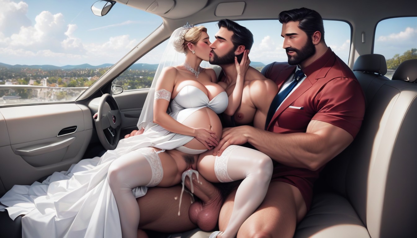 Pregnant, Massive Hyper Penis, Photo Realistic AI Gay Porn