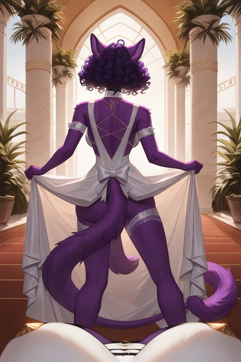 Nsfw, Purple Hair, Super Kinky Furry AI Porn