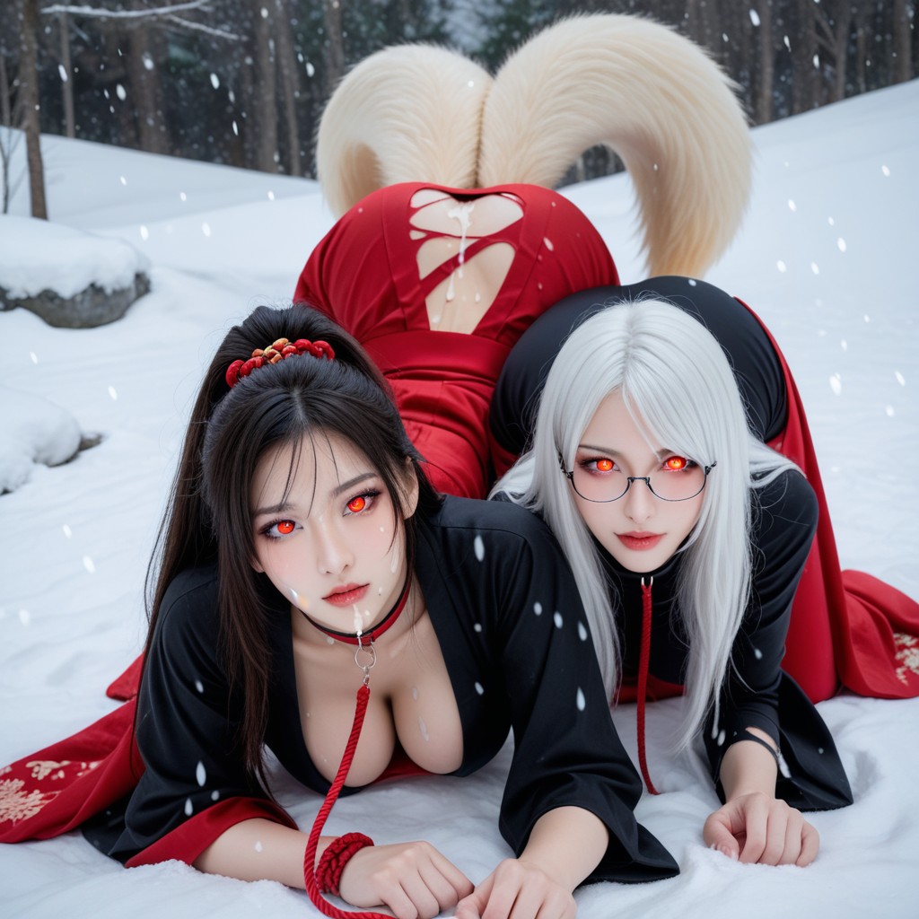 Perfect Body Shapes, Kimono, Night Furry AI Porn