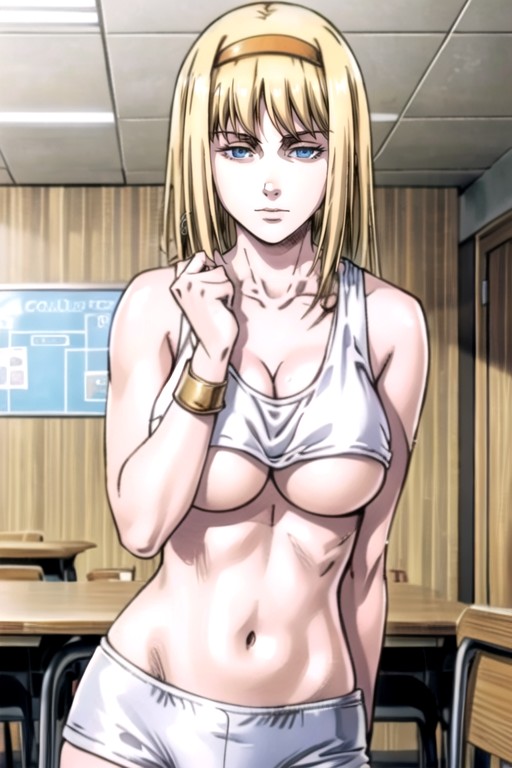 Ymir Fritz (attack On Titan), Camiseta Sem Mangas, Underboob Pornografia de IA