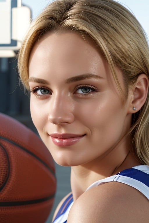 Cute, Blonde Hair, Basketball Furry AI Porn