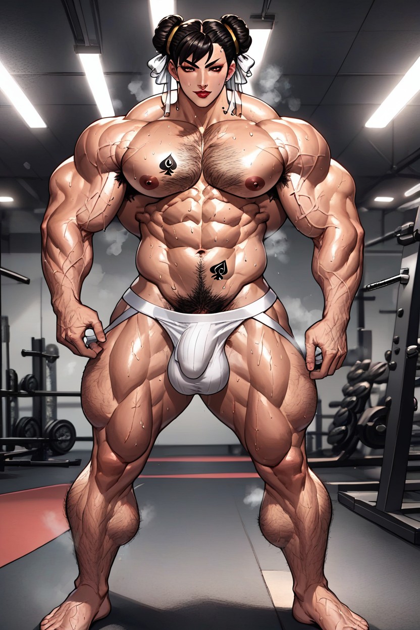 Muscular Thighs, Pectorals, BulgeAI獸人黃片