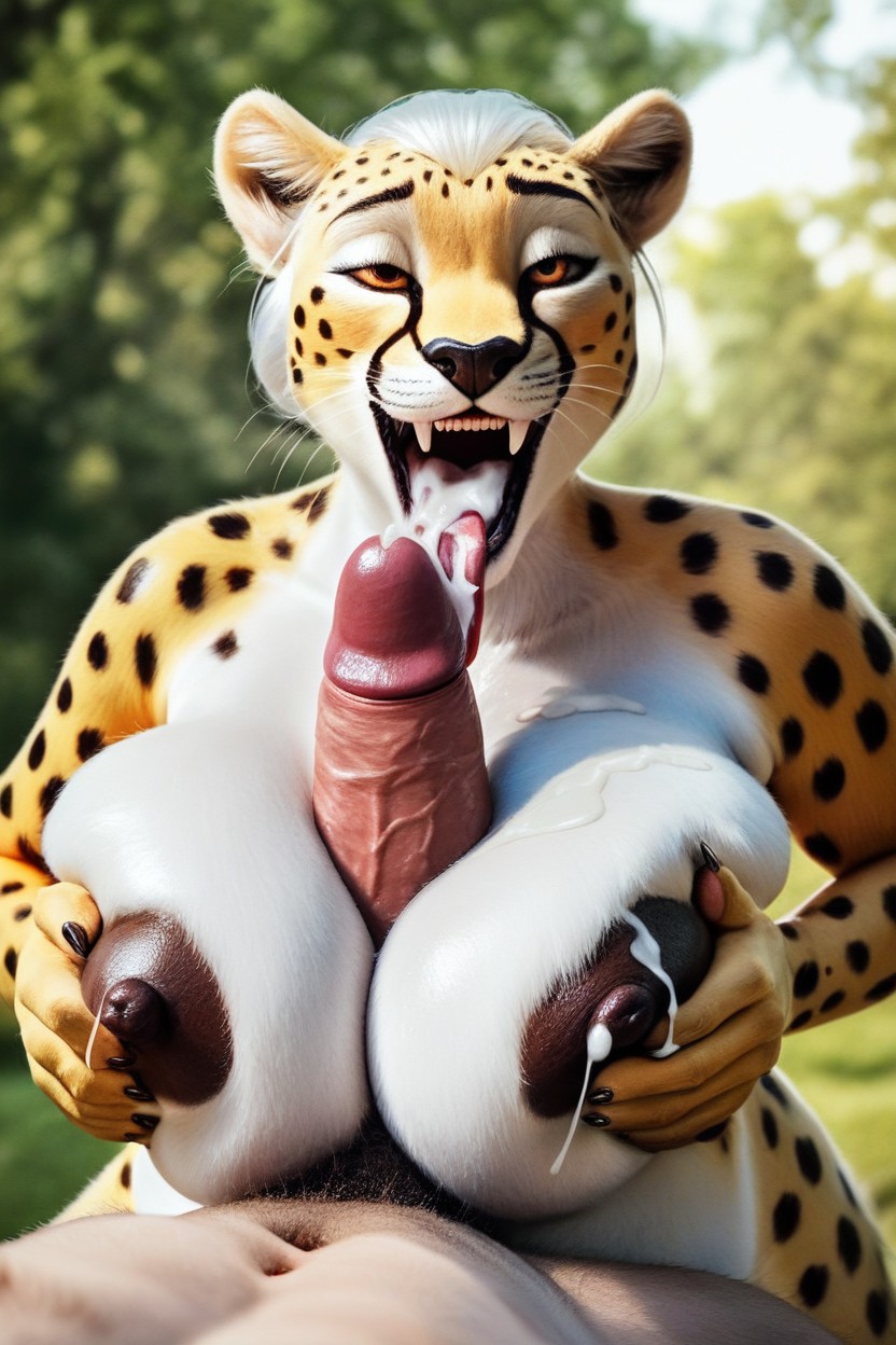 Paizuri, Gesugao, Mega Realistic Furry AI Porn