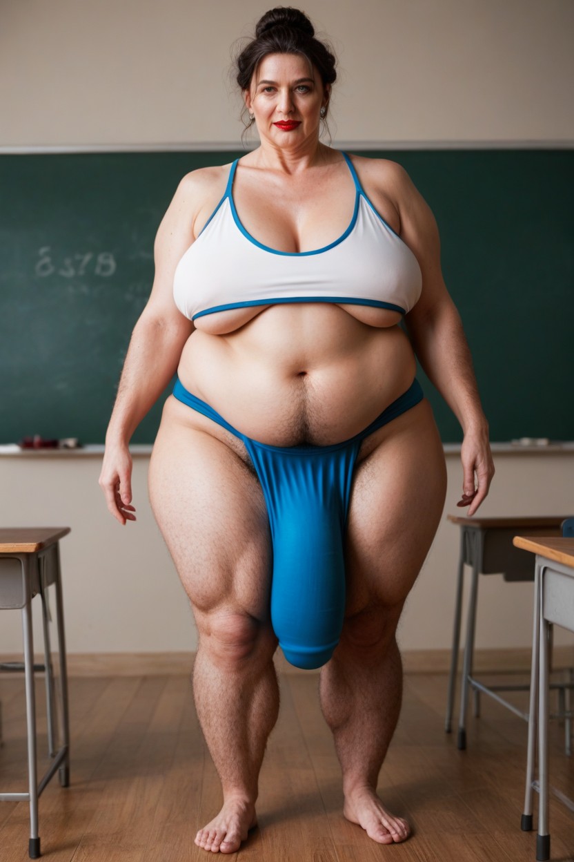 Hairy Legs, 60+, Black Hair Shemale AI Porn