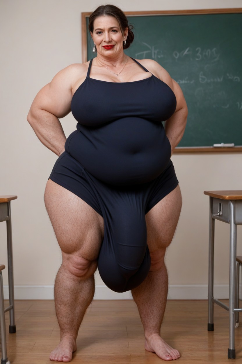 Full Body, Hyper Penis, Onesie Shemale AI Porn